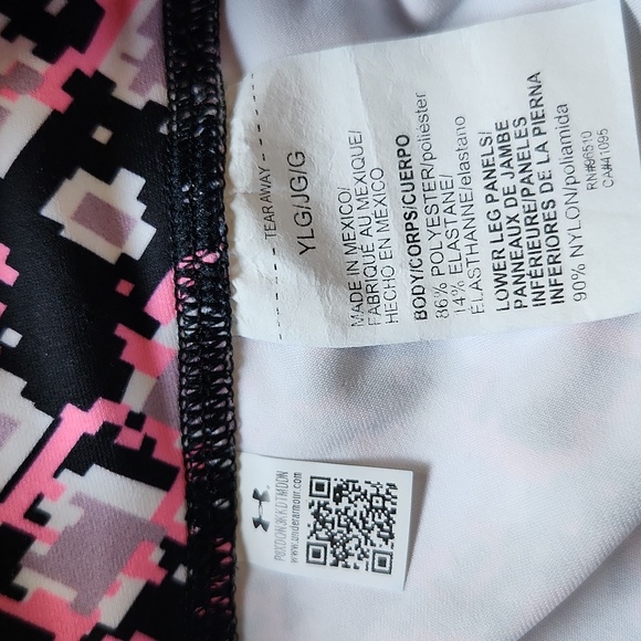 Girls Under Armour Leggings Size L - Picture 3 of 6